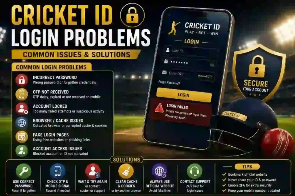 Cricket ID Login Problems