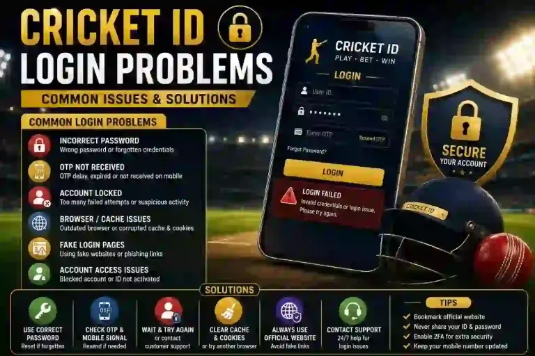 Cricket ID Login Problems
